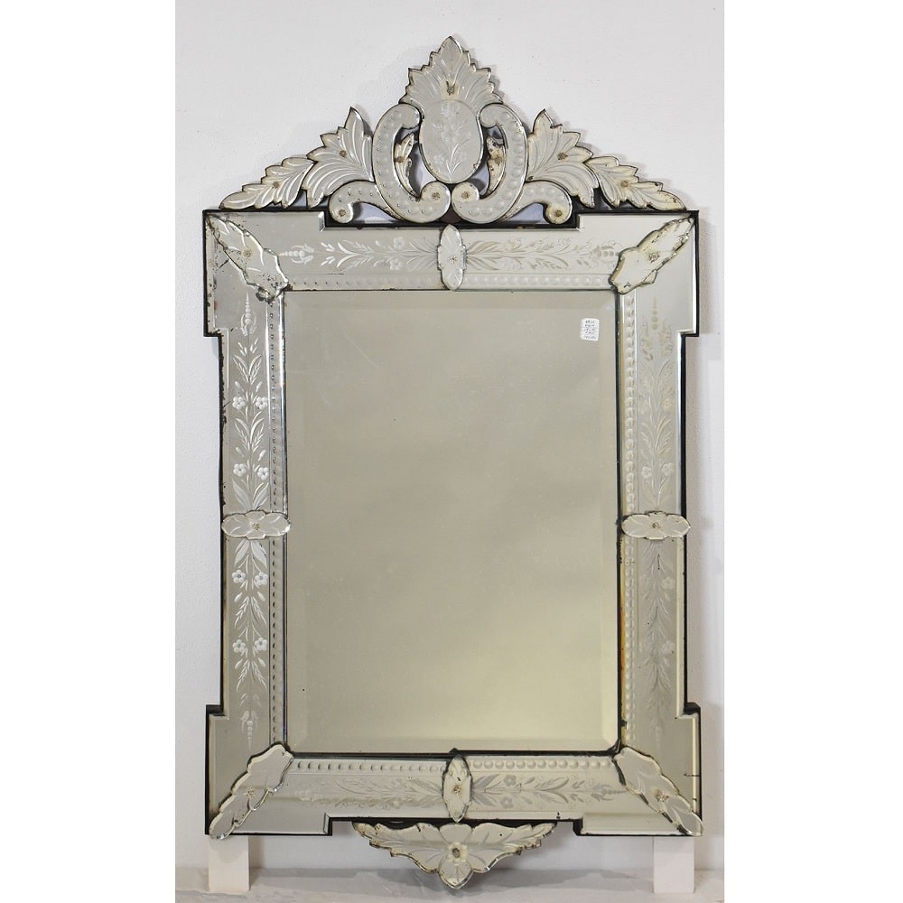 SPV190 1 antique mirror venetian glass mirror italy 20th century.jpg